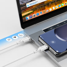 Заредете изображение във визуализатора на галерията – Joyroom durable USB Type C cable - USB Type C 3A 1.8m white (S-1830N9) - TopMag
