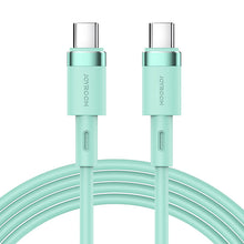 Заредете изображение във визуализатора на галерията – Joyroom durable USB Type C cable - USB Type C 3A 1.8m green (S-1830N9) - TopMag
