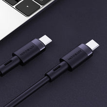 Заредете изображение във визуализатора на галерията – Joyroom durable USB Type C - USB Type C 3A cable 1.8m blue (S-1830N9) - TopMag
