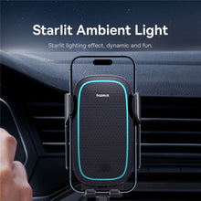 Заредете изображение във визуализатора на галерията – BASEUS car holder to air vent with wireless charging Mily Way 15W black C40357000111-00/BS-CM023
