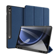 Заредете изображение във визуализатора на галерията – Dux Ducis Domo eco-leather case with stand for Samsung Tab S9 FE+ - blue
