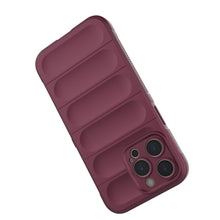 Заредете изображение във визуализатора на галерията – Magic Shield Case case for iPhone 14 Pro Max elastic armored case in burgundy
