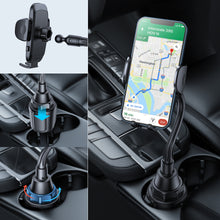 Заредете изображение във визуализатора на галерията – Joyroom car phone holder for cup holder black (JR-ZS259) - TopMag
