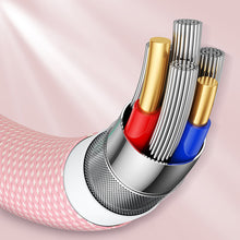 Заредете изображение във визуализатора на галерията – Joyroom cable USB cable - Lightning charging / data transmission 1m pink (S-1030M13) - TopMag
