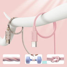 Заредете изображение във визуализатора на галерията – Joyroom cable USB cable - Lightning charging / data transmission 1m pink (S-1030M13) - TopMag
