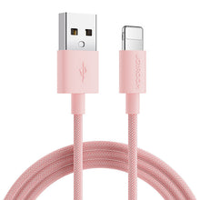 Заредете изображение във визуализатора на галерията – Joyroom cable USB cable - Lightning charging / data transmission 1m pink (S-1030M13) - TopMag
