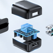 Заредете изображение във визуализатора на галерията – 2x USB wall charger by Joyroom with a power of up to 12 W 2.4 A (L-2A121) - TopMag
