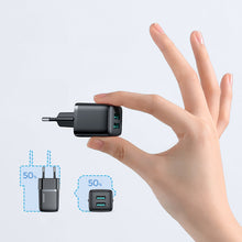 Заредете изображение във визуализатора на галерията – 2x USB wall charger by Joyroom with a power of up to 12 W 2.4 A (L-2A121) - TopMag
