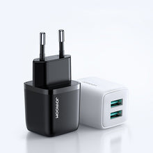 Заредете изображение във визуализатора на галерията – 2x USB wall charger by Joyroom with a power of up to 12 W 2.4 A (L-2A121) - TopMag
