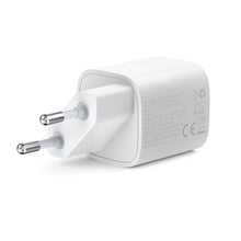 Заредете изображение във визуализатора на галерията – Choetech Fast USB Wall Charger USB Type C PD QC 33W white (PD5006) - TopMag
