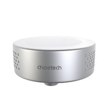 Заредете изображение във визуализатора на галерията – Choetech Qi wireless charger 15W (compatible with MagSafe) with a fan for cooling the phone (USB Type C - USB Type C cable included) silver (T593-F) - TopMag
