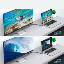 Заредете изображение във визуализатора на галерията – Choetech kit adapter HUB USB Type C - HDMI 2.0 (3840 x 2160 @ 60Hz) gray (HUB-H12) + USB cable Type C - HDMI (3840 x 2160 @ 60Hz) 2m gray (CH0021) - TopMag
