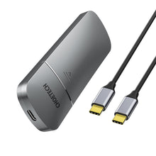 Заредете изображение във визуализатора на галерията – Choetech disk bay disk enclosure NvMe SSD M-Key &amp; B + M Key M.2 USB Type C (10Gbps) gray (PC-HDE16) - TopMag
