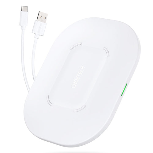 Choetech Qi 15W wireless charger + USB cable - USB Type C 1m white (T550-F-V2) - TopMag