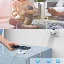 Заредете изображение във визуализатора на галерията – Choetech MagSafe Qi Wireless Charger 15W with Aluminum Stand Silver + PD 20W AC Charger (H047 + Q5004) - TopMag

