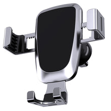 Заредете изображение във визуализатора на галерията – Gravity smartphone car holder for air vent silver (YC08) - TopMag
