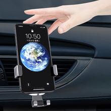 Заредете изображение във визуализатора на галерията – Gravity smartphone car holder for air vent silver (YC08) - TopMag
