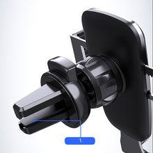 Заредете изображение във визуализатора на галерията – Gravity smartphone car holder for air vent silver (YC08) - TopMag
