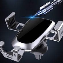 Заредете изображение във визуализатора на галерията – Gravity smartphone car holder, black air vent grille (YC08) - TopMag
