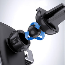 Заредете изображение във визуализатора на галерията – Gravity smartphone car holder, black air vent grille (YC08) - TopMag
