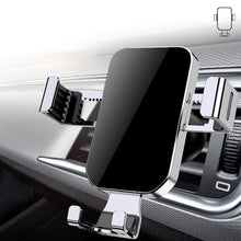 Заредете изображение във визуализатора на галерията – Gravity smartphone car holder for air vent silver (YC12) - TopMag
