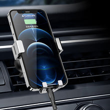 Заредете изображение във визуализатора на галерията – Gravity smartphone car holder, black air vent grille (YC12) - TopMag
