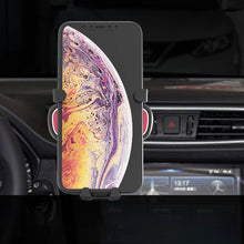 Заредете изображение във визуализатора на галерията – Gravity smartphone car holder for air vent with air freshener black (YC06) - TopMag
