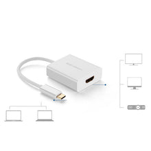 Заредете изображение във визуализатора на галерията – Ugreen adapter USB Type C (male) - HDMI (female) white (40273) - TopMag
