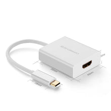 Заредете изображение във визуализатора на галерията – Ugreen adapter USB Type C (male) - HDMI (female) white (40273) - TopMag
