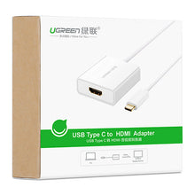 Заредете изображение във визуализатора на галерията – Ugreen adapter USB Type C (male) - HDMI (female) white (40273) - TopMag
