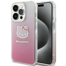 Заредете изображение във визуализатора на галерията – Original Case HELLO KITTY hardcase IML Gradient Electrop
Kitty Head HKHCP14LHDGKEP for Iphone 14 Pro pink
