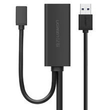 Заредете изображение във визуализатора на галерията – Ugreen active extension cable USB 3.2 Gen 1 (USB 3.0, USB 3.1 Gen 1) 10m black (US175) - TopMag
