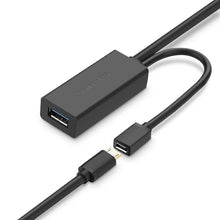 Заредете изображение във визуализатора на галерията – Ugreen active extension cable USB 3.2 Gen 1 (USB 3.0, USB 3.1 Gen 1) 10m black (US175) - TopMag
