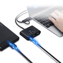 Заредете изображение във визуализатора на галерията – Ugreen multifunctional USB HUB Type c - 4 x USB 3.0 1m white (CR113) - TopMag
