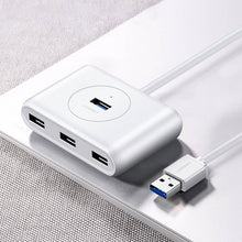 Заредете изображение във визуализатора на галерията – Ugreen multifunctional USB HUB Type c - 4 x USB 3.0 1m white (CR113) - TopMag
