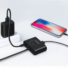 Заредете изображение във визуализатора на галерията – Ugreen multifunctional USB HUB Type c - 4 x USB 3.0 1m white (CR113) - TopMag
