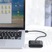 Заредете изображение във визуализатора на галерията – Ugreen multifunctional USB HUB Type c - 4 x USB 3.0 1m white (CR113) - TopMag
