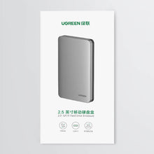Заредете изображение във визуализатора на галерията – Ugreen pocket enclosure for 2.5 '' SATA 3.0 6Gbps hard disk gray + cable USB - USB Type C 0.5m (CM300) - TopMag
