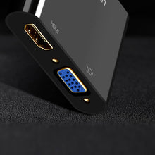 Заредете изображение във визуализатора на галерията – Ugreen adapter converter HDMI - VGA / HDMI + mini jack 3.5mm black (CM101) - TopMag
