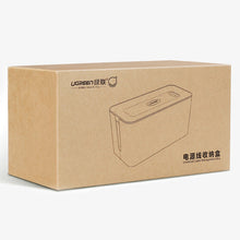 Заредете изображение във визуализатора на галерията – Ugreen cable organizer box rail holder S 27.8x13x12.8cm black and white (LP110) - TopMag
