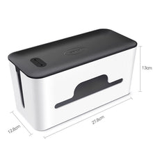 Заредете изображение във визуализатора на галерията – Ugreen cable organizer box rail holder S 27.8x13x12.8cm black and white (LP110) - TopMag
