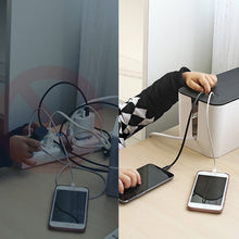 Заредете изображение във визуализатора на галерията – Ugreen cable organizer box rail holder S 27.8x13x12.8cm black and white (LP110) - TopMag
