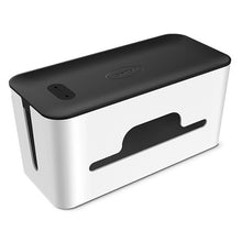 Заредете изображение във визуализатора на галерията – Ugreen cable organizer box box for slats L 42.5x17.5x15.5cm black and white (LP110) - TopMag
