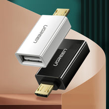Заредете изображение във визуализатора на галерията – Ugreen adapter micro USB adapter - USB 2.0 OTG white (US195) - TopMag

