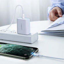 Заредете изображение във визуализатора на галерията – Ugreen cable MFi USB Type C - Lightning 3A cable 0.5 m white (US171) - TopMag
