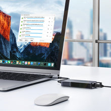 Заредете изображение във визуализатора на галерията – Ugreen adapter USB Type C adapter (male) - Ethernet RJ-45 (female) 5Gbps black (CM312) - TopMag
