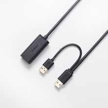 Заредете изображение във визуализатора на галерията – Ugreen active extension USB 2.0 cable 5m black (US137) - TopMag
