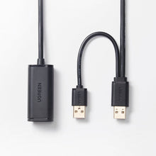 Заредете изображение във визуализатора на галерията – Ugreen active extension USB 2.0 cable 5m black (US137) - TopMag
