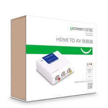 Заредете изображение във визуализатора на галерията – Ugreen adapter converter HDMI - AV (RCA) white (40223) - TopMag
