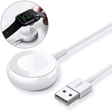 Заредете изображение във визуализатора на галерията – Ugreen wireless MFI Qi charger for Apple Watch with built-in cable 1m white (CD177) - TopMag
